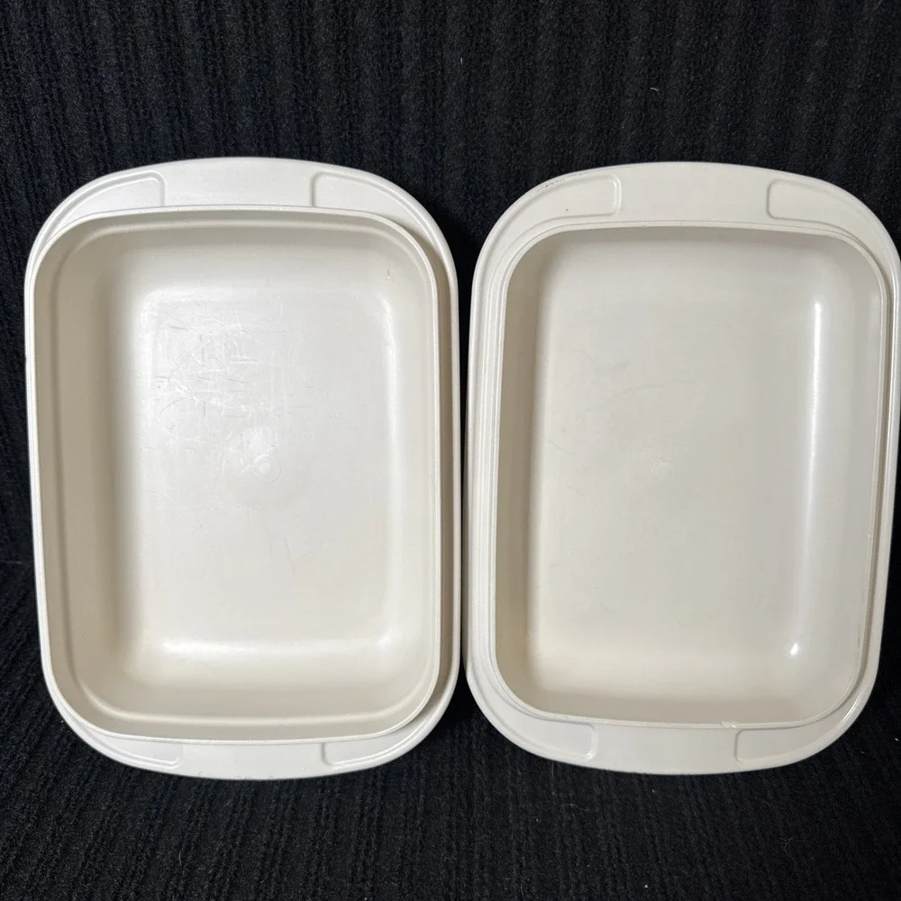 Vintage Tupperware Ultra 21 Pan & Lid Set 1765 - 1qt & 1762 - .75 qt